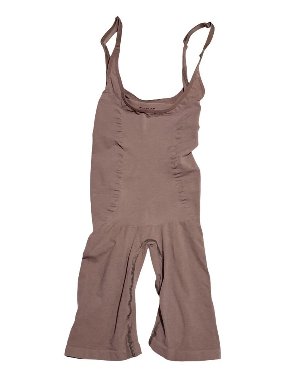 NWOT Skims Seamless Sculpt Open Bust Shortie Bodysuit Umber L/XL msrp $78